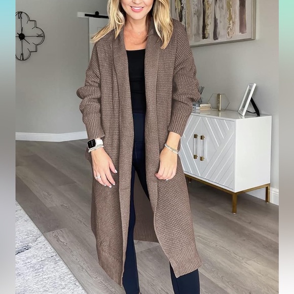 Lillusory Brown maxi cardigan - Picture 6 of 8